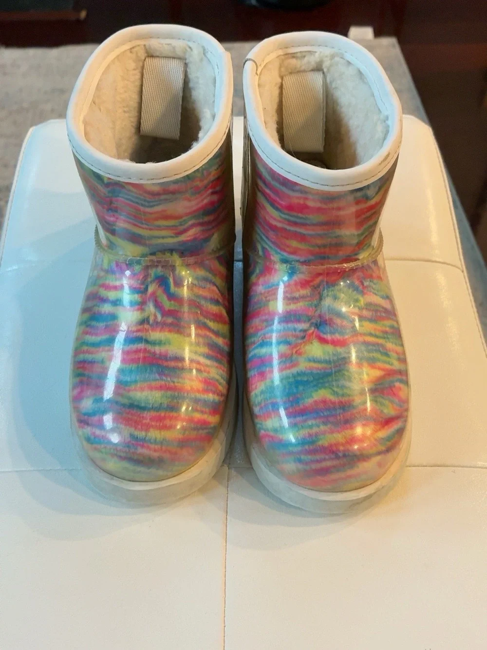 UGG Kids Classic Clear Mini Multicolor Boots- Youth Size 1